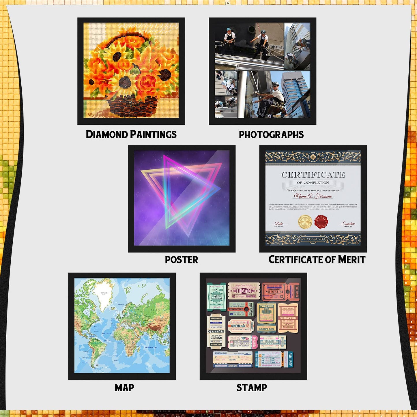 🖼️ Magnetic Diamond Painting Frames