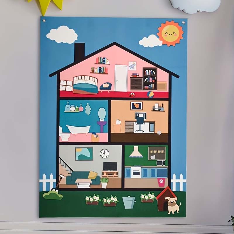 🚜 Felt 3D Early Learning Game Board