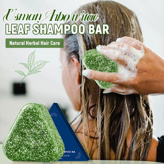 ⏰Limited stock!🔥🌿 Usman Arborvitae Leaf Shampoo Bar – Natural Herbal Hair Care