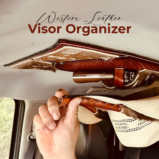 🐮🤠 Western Leather Visor Organizer