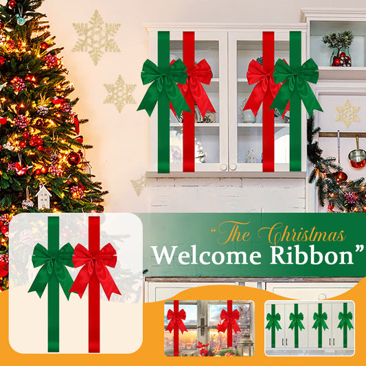 🎀 “The Christmas Welcome Ribbon” – Where Every Door Tells a Story
