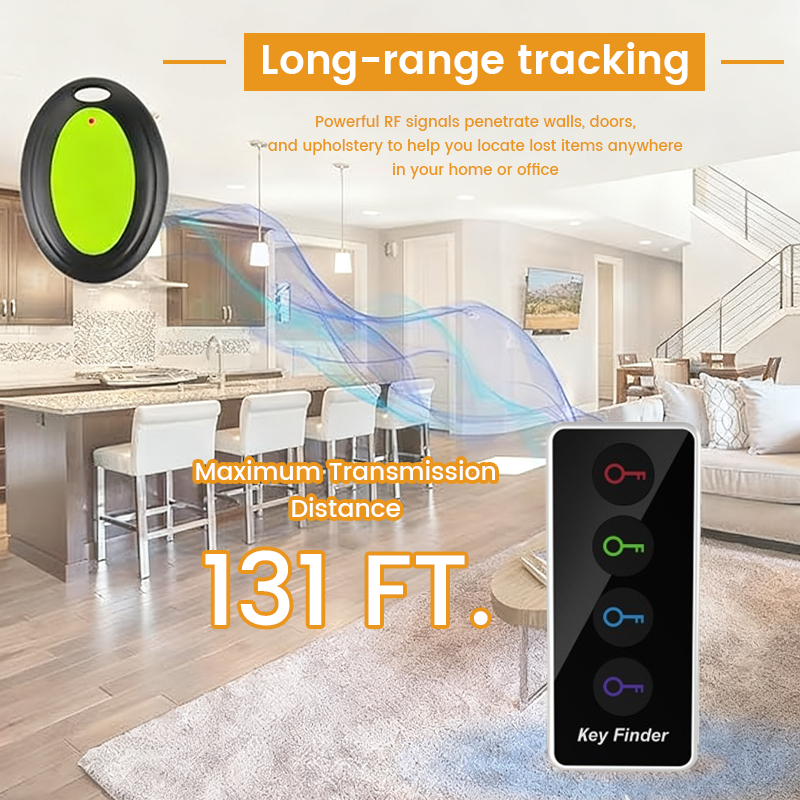 🔑Smart Key Finder Set(1 Transmitter + 4 Receivers)