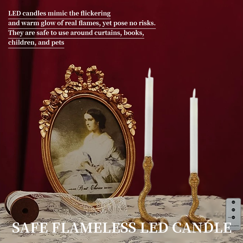š„This Week's Special PricešDual Snake-Shaped LED Candleholders