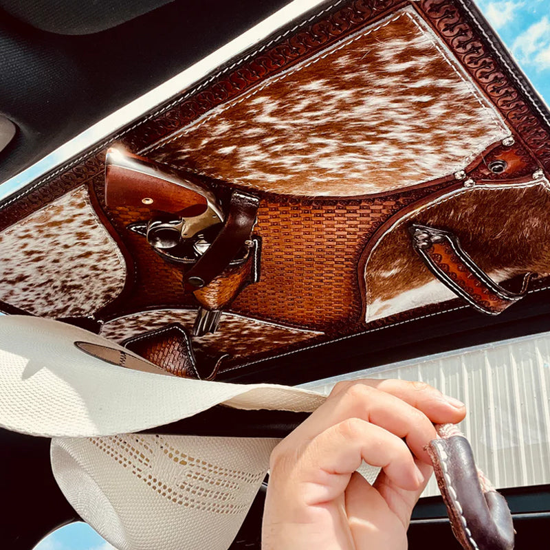 🐮🤠 Western Leather Visor Organizer