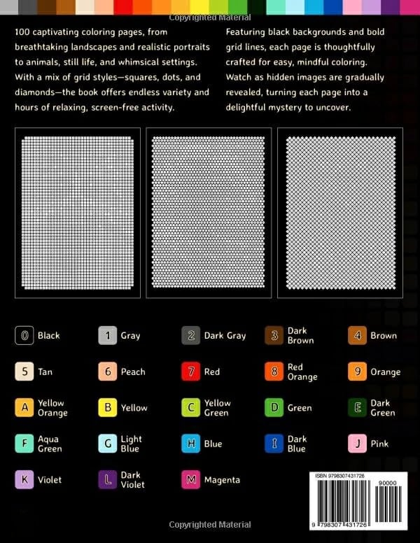 🔥LAST DAY 49% OFF🎨100 Color by Number Mysteries: A Coloring Book for Adults Relaxation and Wonder