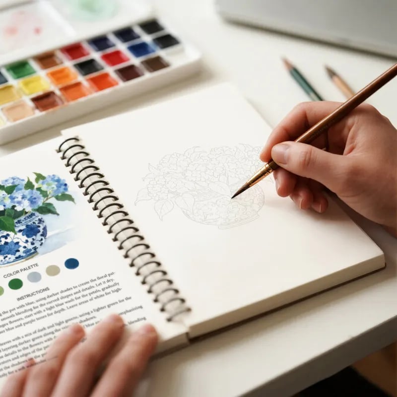 📢😎 LAST DAY 49% OFF - 🖼️Beginner-Friendly💕 Watercolor Workbook
