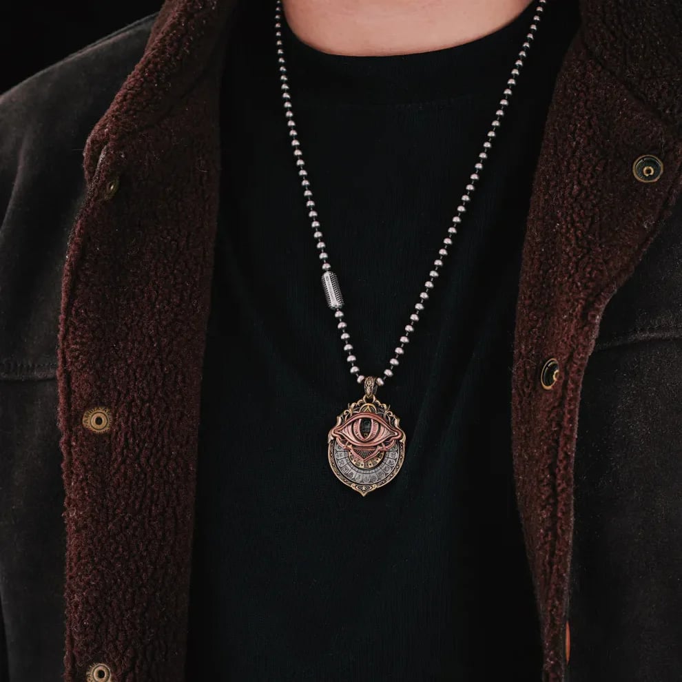 🏆Flash Sale⚡ 50K+ SOLD!👁️🗨️Handmade Tarot Vision Pendant: Connect to Cosmic Wisdom Anytime(Cheat Sheet Included)