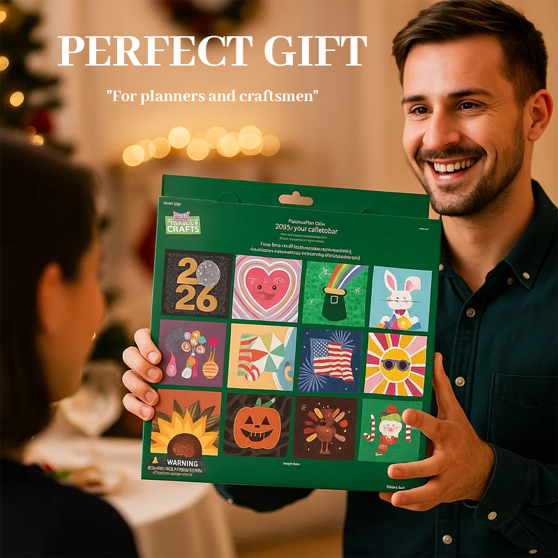 🔥Last Day 50% OFF - 📅2026 Wall Calendar Diamond Painting Kit