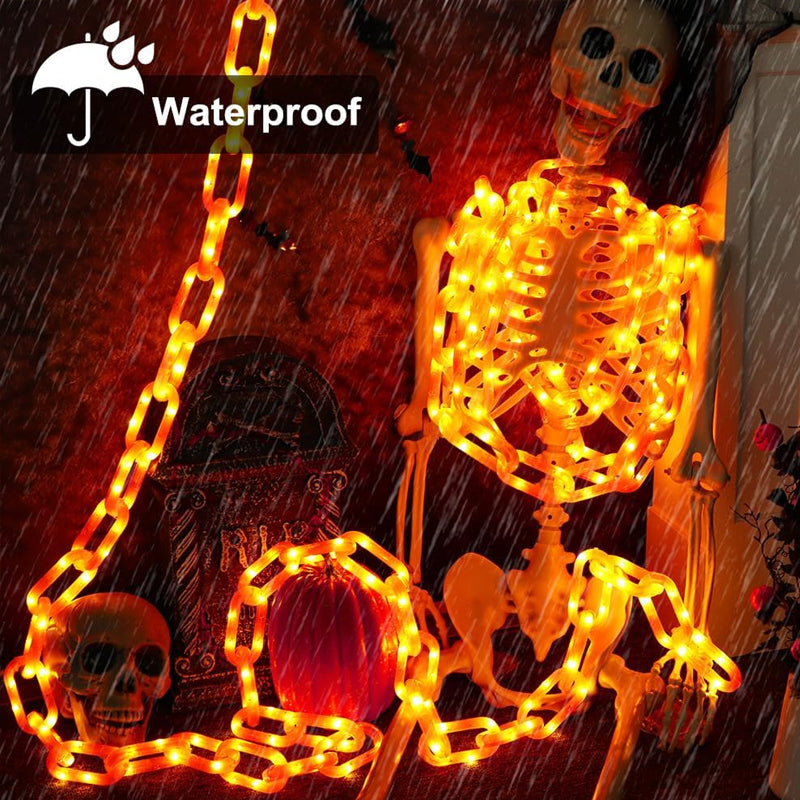Halloween Solar-Powered Waterproof LED Chain Light String
