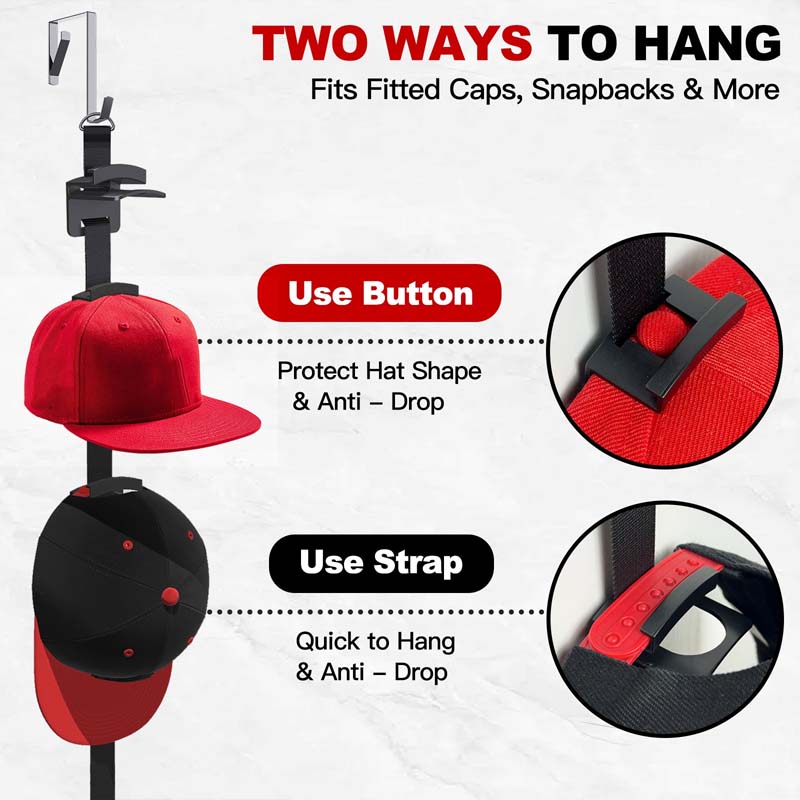 🧢 Over-the-Door Hat Rack