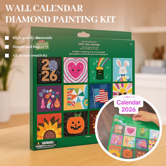 🔥Last Day 50% OFF - 📅2026 Wall Calendar Diamond Painting Kit