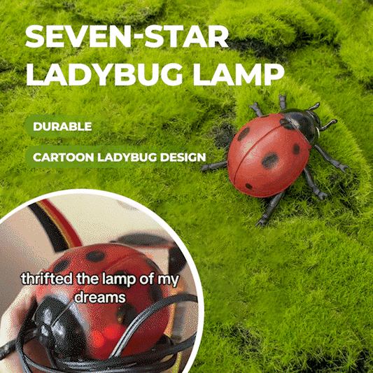 🐞Seven-star Ladybug Lamp: 3D Bioluminescent Art