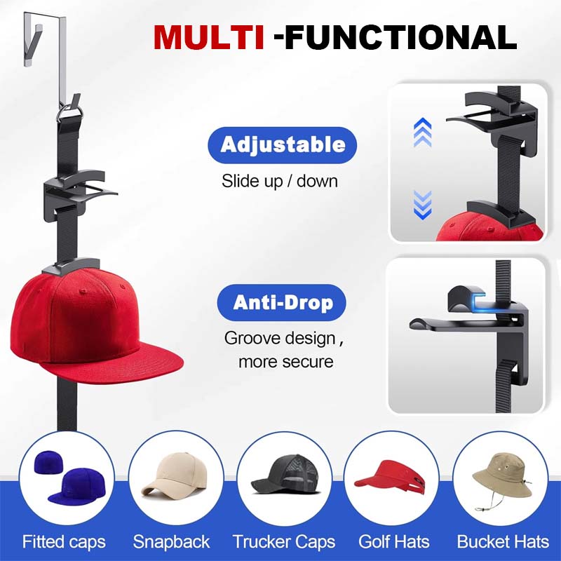 🧢 Over-the-Door Hat Rack