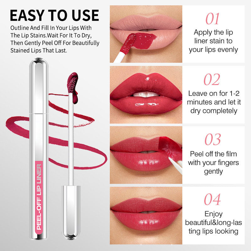 ๐ Peel-Off Long-Lasting Lip Liner &Gloss