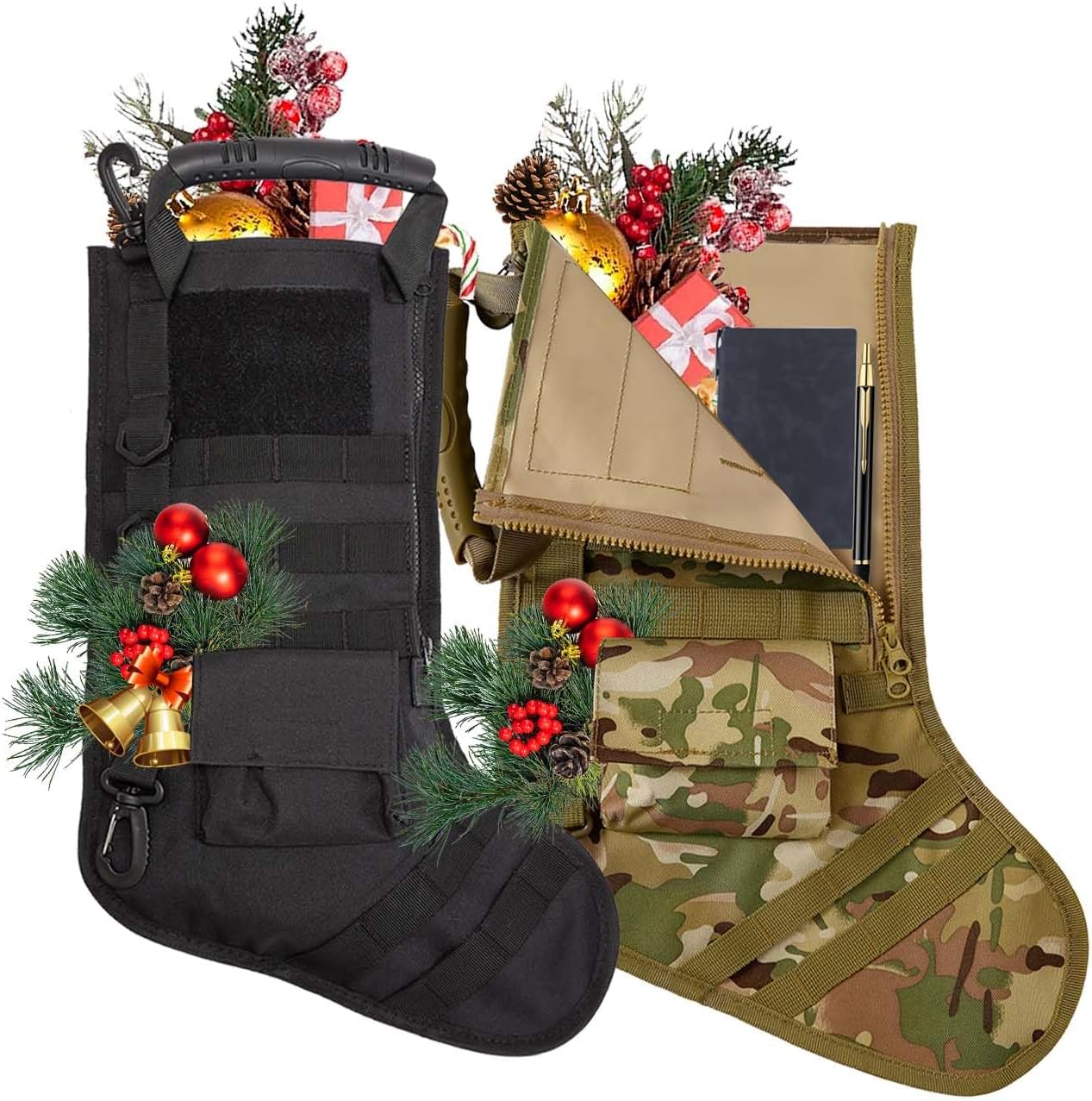 ๐ Personalized Tactical Christmas Stocking โ Military Style Holiday Gift ๐