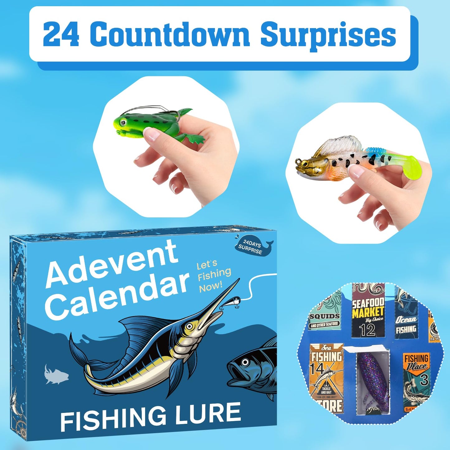 🎣 Advent Calendar 2025 Fishing Lure Set