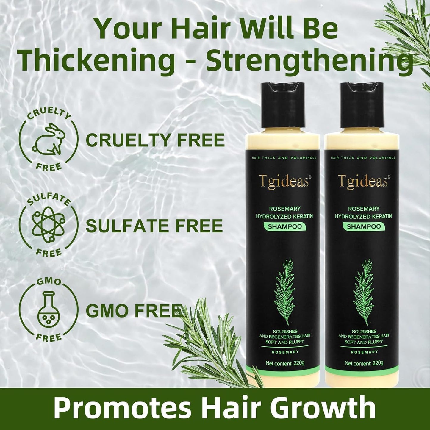 ⏰Limited stock!🌿 Rosemary Hydrolyzed Keratin Shampoo