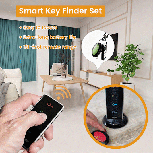 🔑Smart Key Finder Set(1 Transmitter + 4 Receivers)