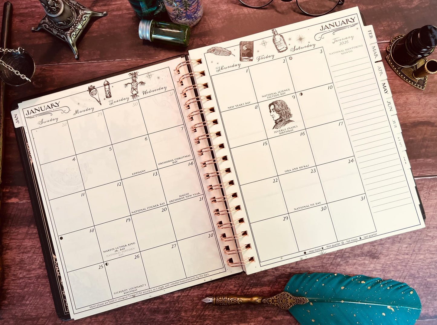 🧙♂️ Magical Calendar - Dated Weekly Planner For 2026