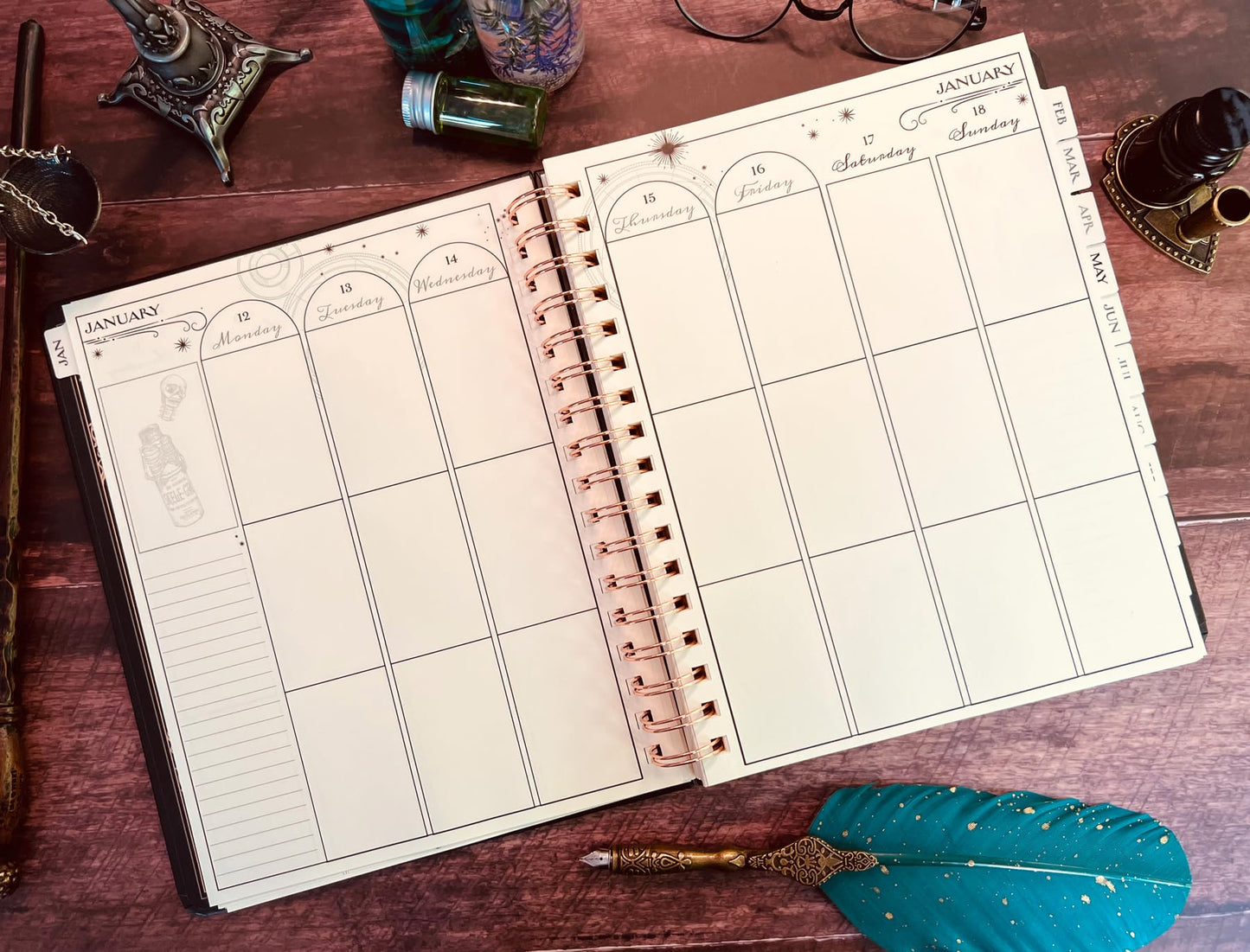 🧙♂️ Magical Calendar - Dated Weekly Planner For 2026
