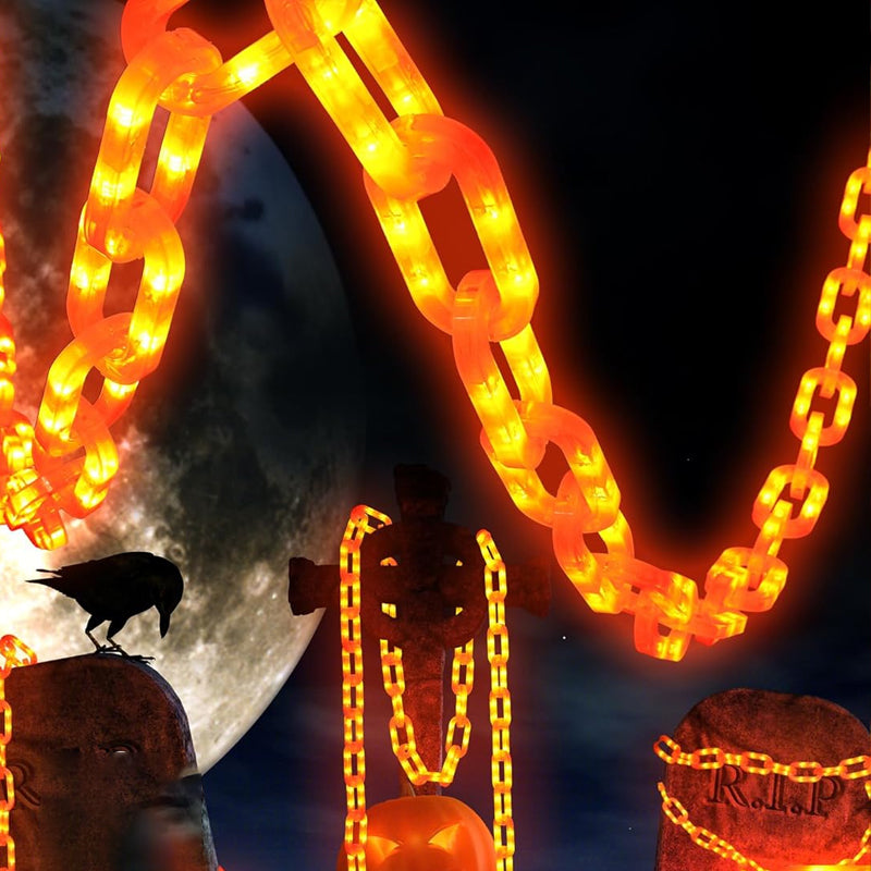 Halloween Solar-Powered Waterproof LED Chain Light String