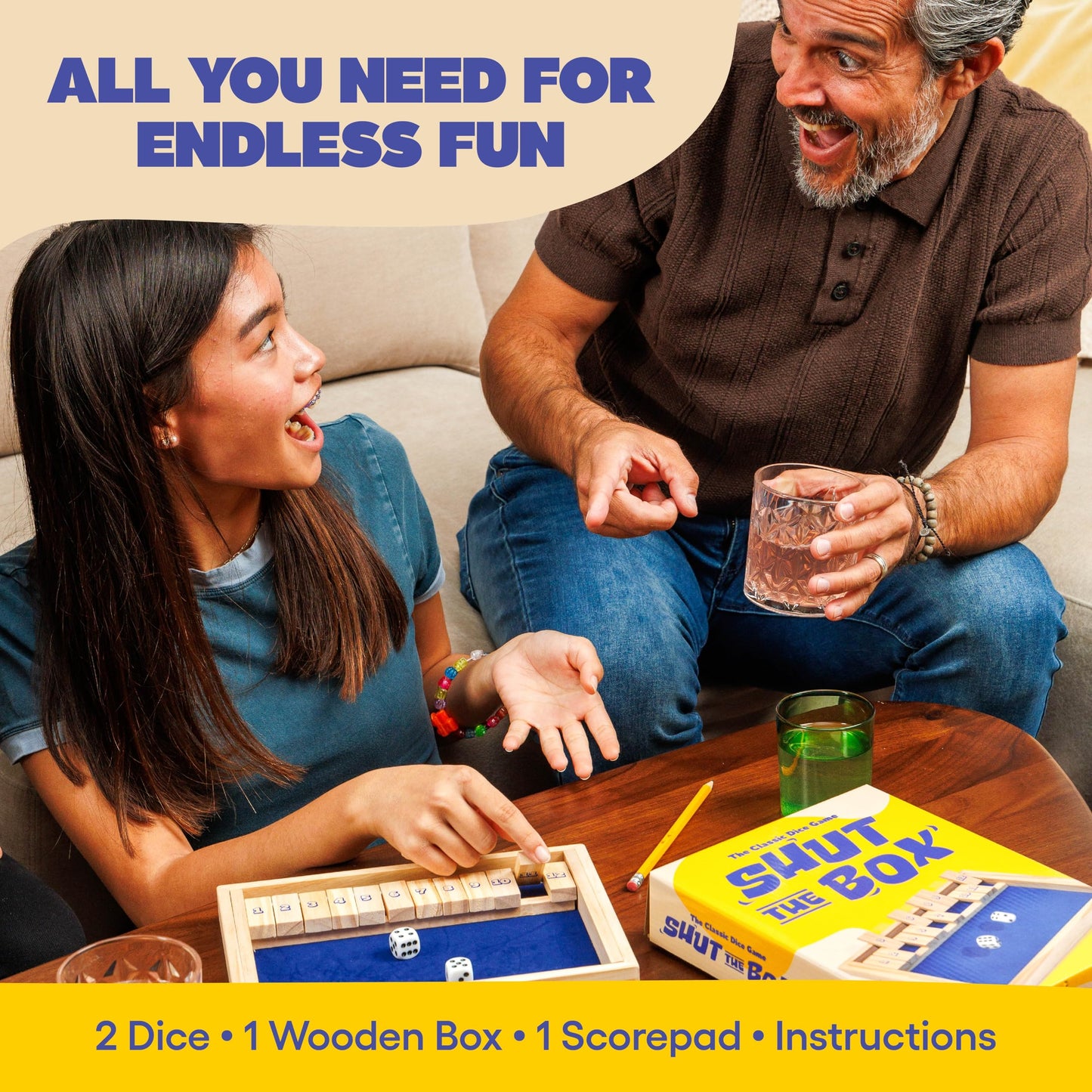 🏆《Shut The Box Brain War!》- Board Games for Kids and Adults, and Strategy Games🎲