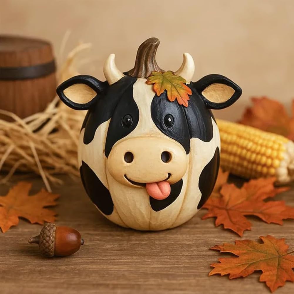 🎃Halloween Farm Animal Pumpkin Figurines