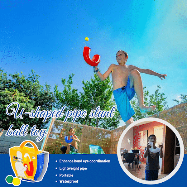 Skill Game Tube Toy with 2 Balls