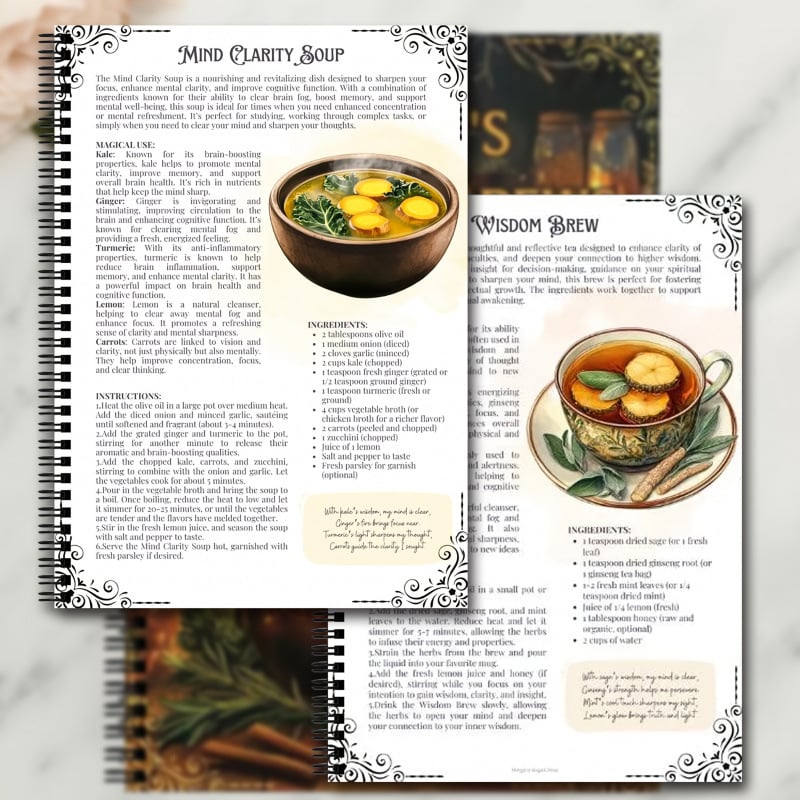 🔥🧙♀️🍲WITCH'S STEW & BREWS Decipes:50 Enchanted Recipes for Body and Soul💫