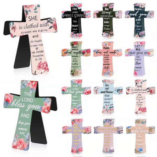 🔥LAST DAY BUY 2 GET 1 FREE📖16 Pcs Magnetic Cross Bookmarks Gifts for Bible Study, Readers, Teachers, Students🌸✝️