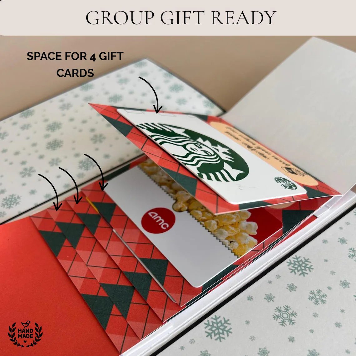 ๐ 50K+ SOLD! ๐โจ Christmas Gift Card Holder Book โ Handmade Holiday Surprise, Festive Design & Heartfelt Gifting Magic ๐