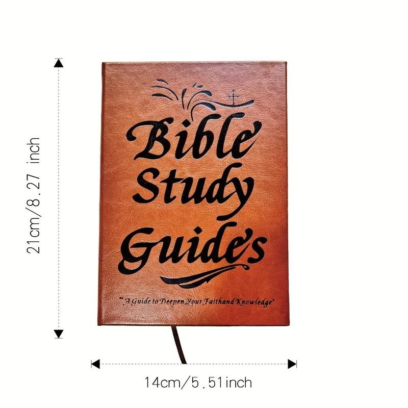 📖 66-page Bible Study Guide, Daily Devotional Journal Strengthens Faith