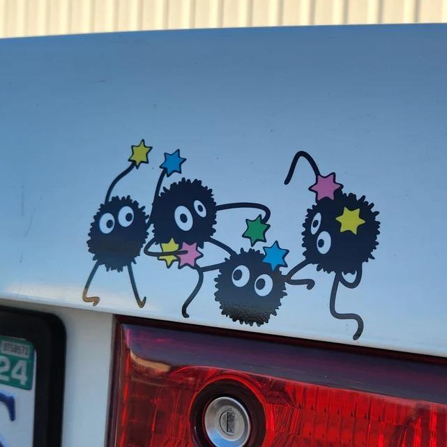 š§ Cute Black Ball Magic Glass Sticker