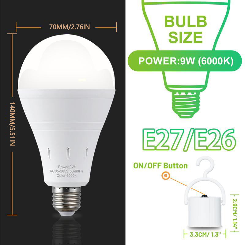 š¦ LED Rechargeable Emergency Light Bulbs