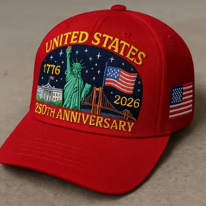 🔥Last Day 50% OFF - Eagle & Liberty – United States 250th Anniversary Hat✨(Breathable & Lightweight Comfort & Unisex Fit)