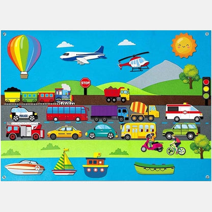 🚜 Felt 3D Early Learning Game Board