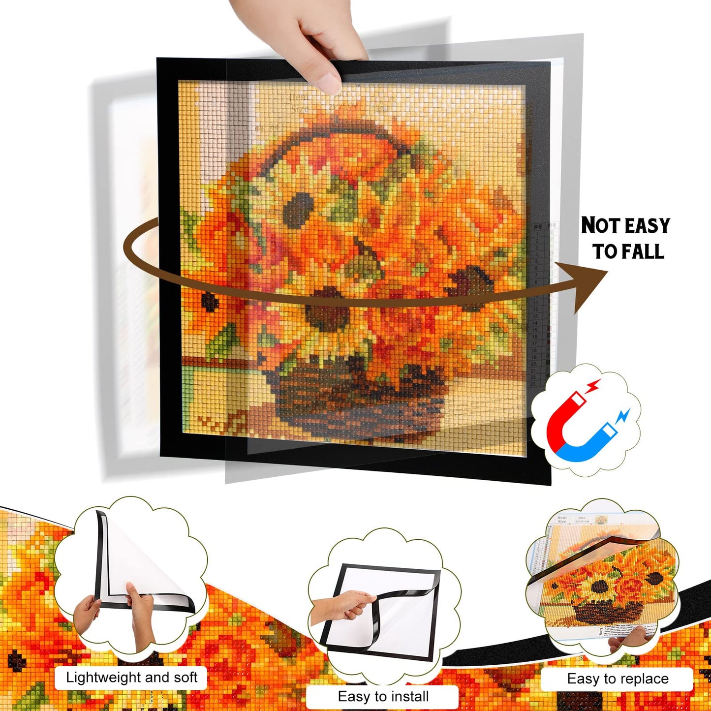 🖼️ Magnetic Diamond Painting Frames