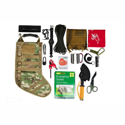 🎄 Personalized Tactical Christmas Stocking – Military Style Holiday Gift 🎁