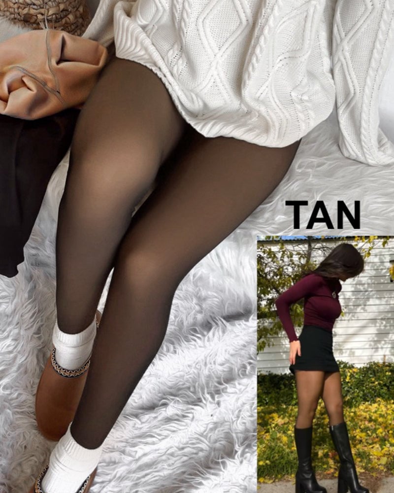 ❄️Christmas Sale 49% OFF✨Translucent Fleece Lined Tights