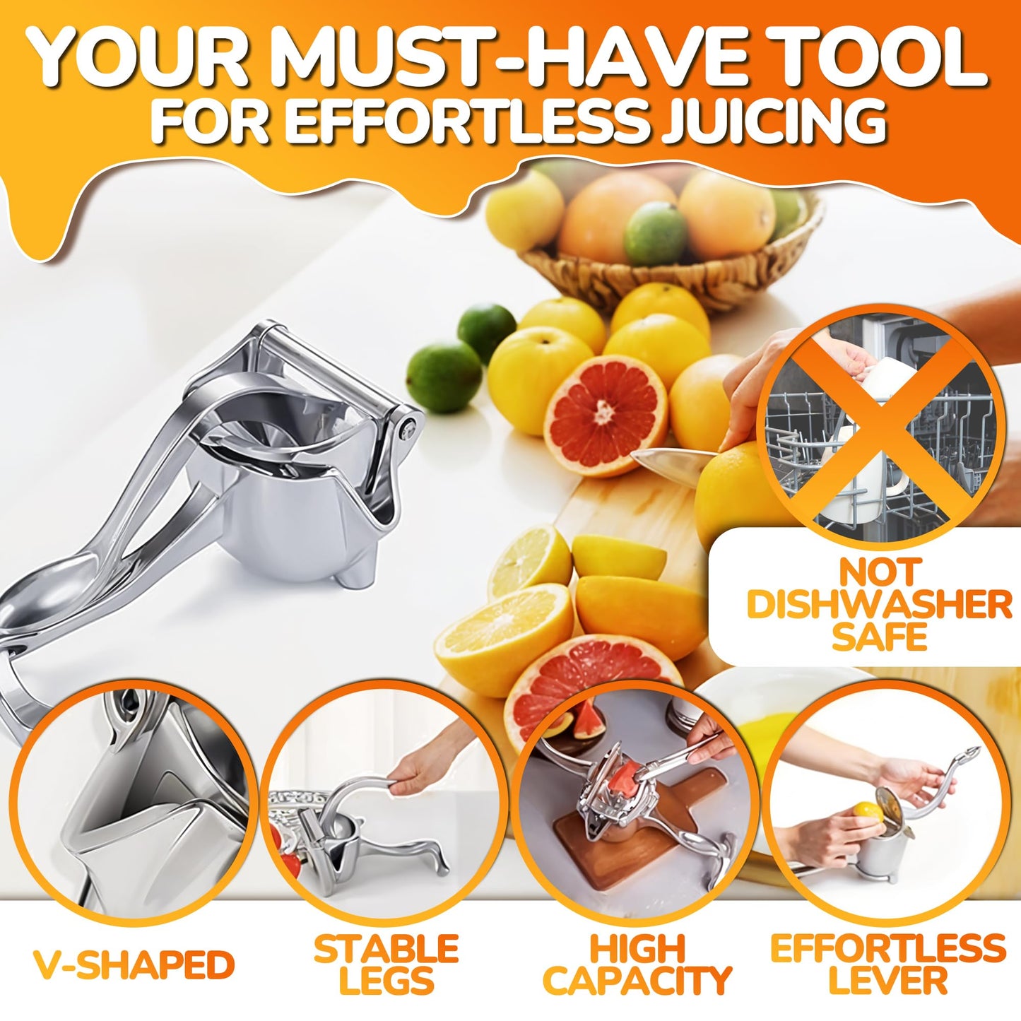 💥This Week's Special Price🍹 Hand Juicer Squeezer