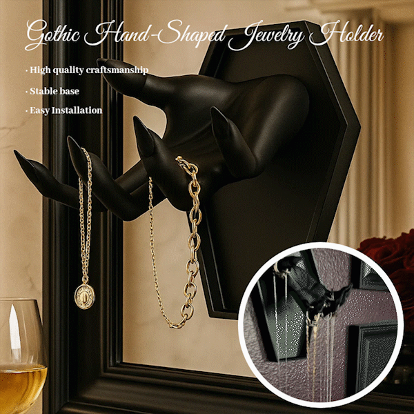 Gothic Hand-Shaped Jewelry Holder
