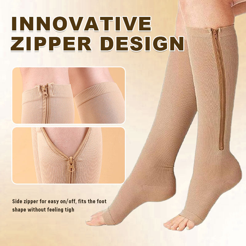 🏃‍♂️ Sports Zipper Socks – Comfort, Support & Easy On/Off