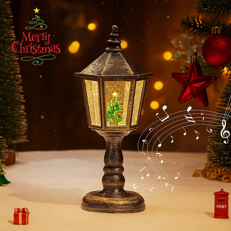 🎄Christmas Musical Snow Globe Lantern Lighted
