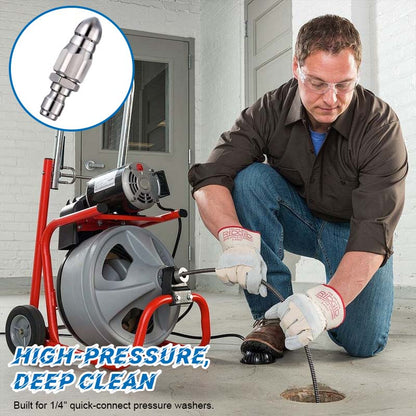 🚀 Pipe Cleaning Power Nozzle – Blast Away Clogs in Seconds!