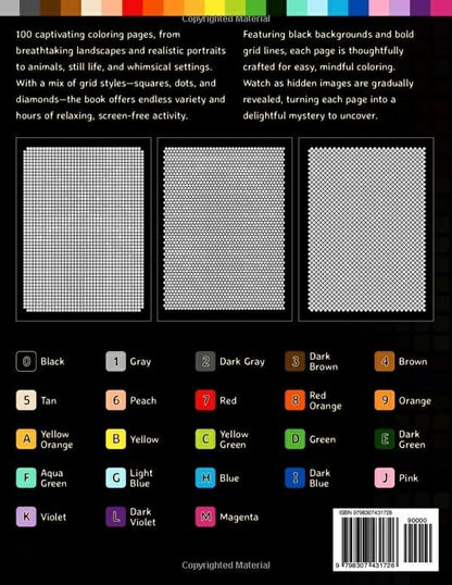 🔥LAST DAY 49% OFF🎨100 Color by Number Mysteries: A Coloring Book for Adults Relaxation and Wonder