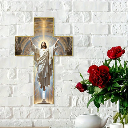 Vintage Wooden Jesus Christ Wall Cross