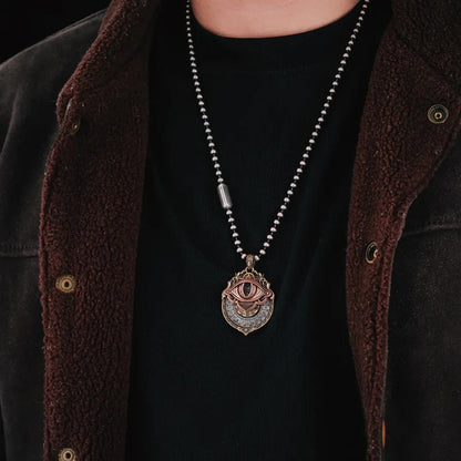 🏆Flash Sale⚡ 50K+ SOLD!👁️‍🗨️Handmade Tarot Vision Pendant: Connect to Cosmic Wisdom Anytime(Cheat Sheet Included)