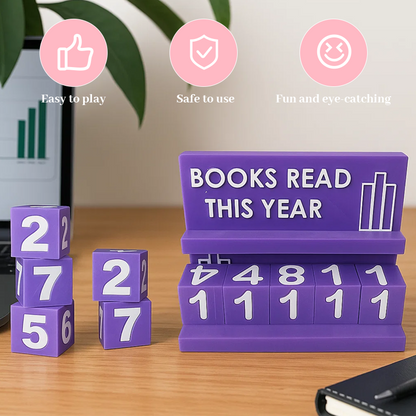 📖Bookshelf Decor Book Read This Year Counter