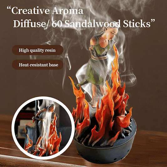 🕯️Smoke Ritual Art Piece - Creative Aroma Diffuse/ 60 Sandalwood Sticks