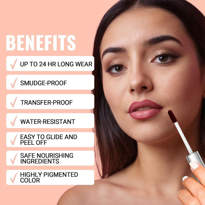 💋 Peel-Off Long-Lasting Lip Liner &Gloss